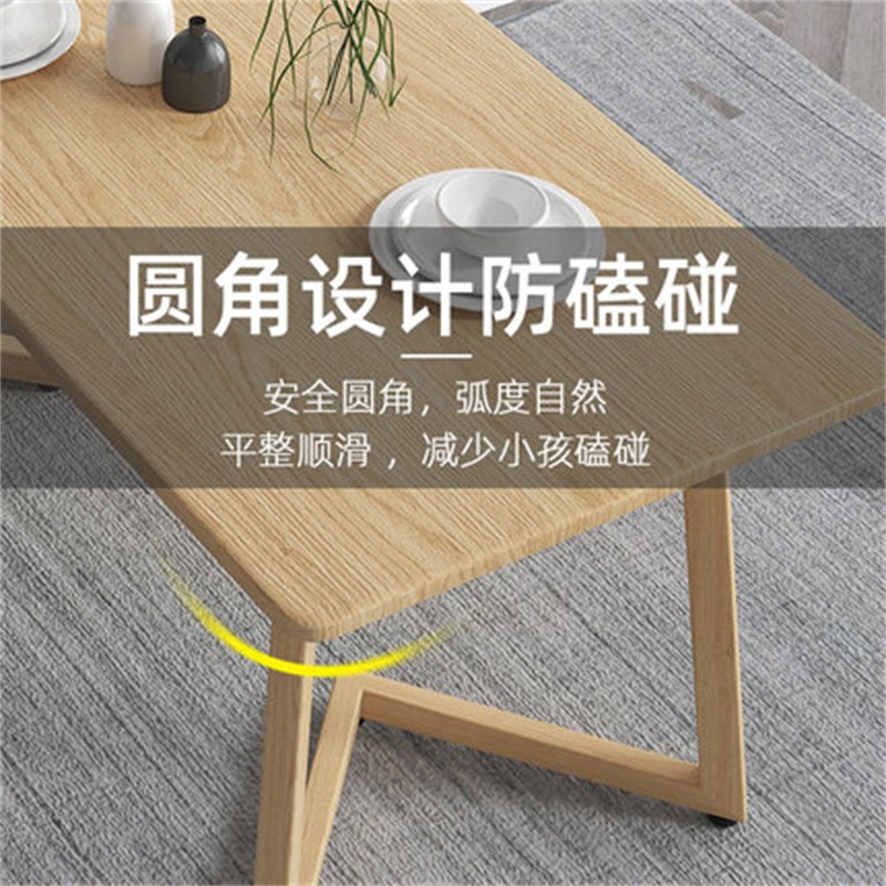洛伊丽 实木餐桌家用小户型现代简约北欧轻奢餐厅长方形饭桌桌椅组合吃饭木质桌子椅子