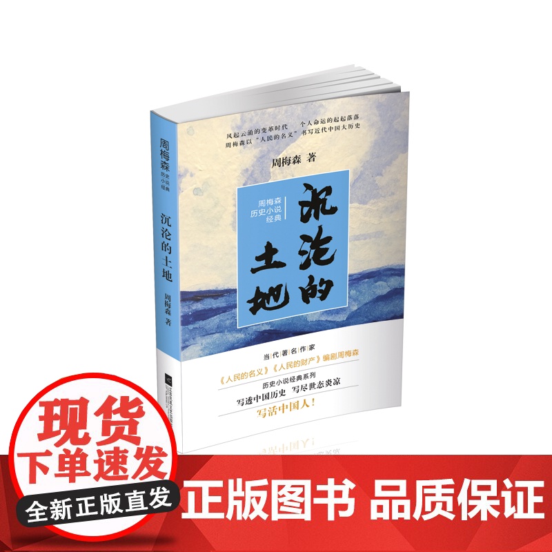 沉沦的土地 周梅森历史小说经典系列(以人民的名义狂飙突进,周梅森是开拓者 周梅森 江苏凤凰文艺出版社 正版书籍高清大图