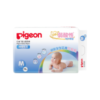 Pigeon/贝亲婴儿轻薄干爽纸尿裤M74片 弱酸尿不湿 透气舒适