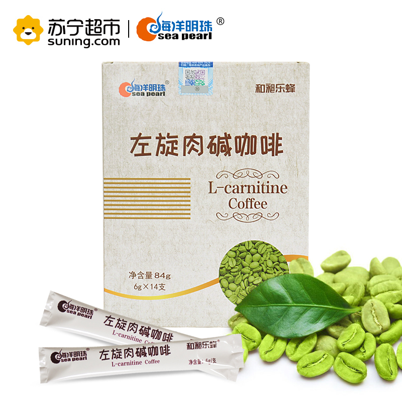 海洋明珠左旋肉碱咖啡 6G* 14支 添加 苦瓜 菊粉