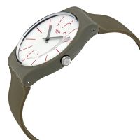 斯沃琪(SWATCH)手表 原创炫彩系列 树脂表带 时尚简约棕色石英表 男女通用SUOC107