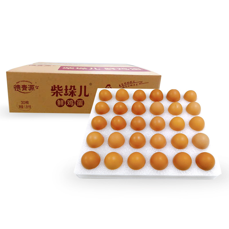 德青源 柴垛儿鲜鸡蛋30枚,1290g NJ