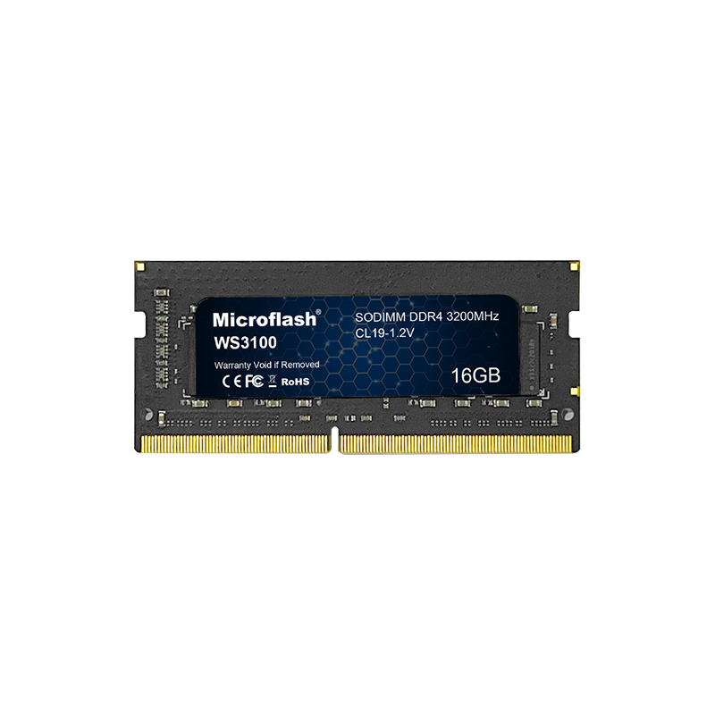 微闪(Microflash)WS3100-16G DDR4 笔记本内存条3200Hz 35GB/S(计量单位:个)黑色