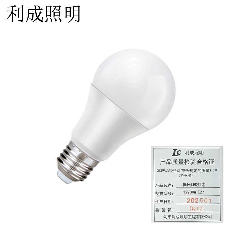 利成照明 低压LED灯泡 12V 30W E27高清大图