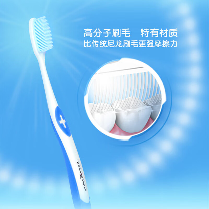 高露洁(Colgate) 纤柔纤纳丝牙刷双支装纳米软胶刷毛柔软 2支装高清大图