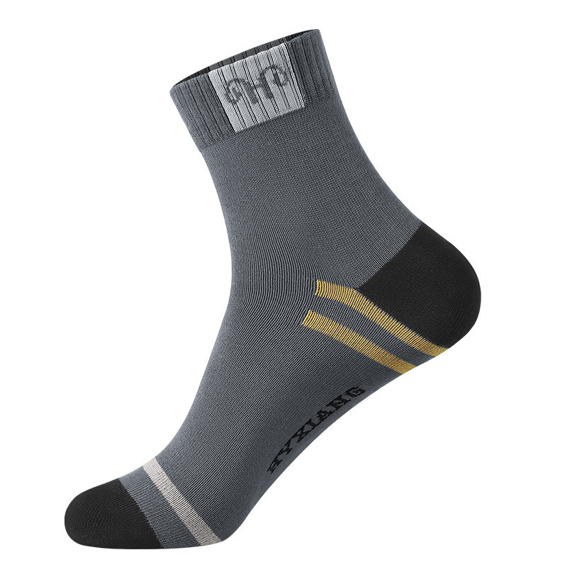 恒源祥男袜 中筒运动袜秋冬季棉袜中厚款袜中高清大图