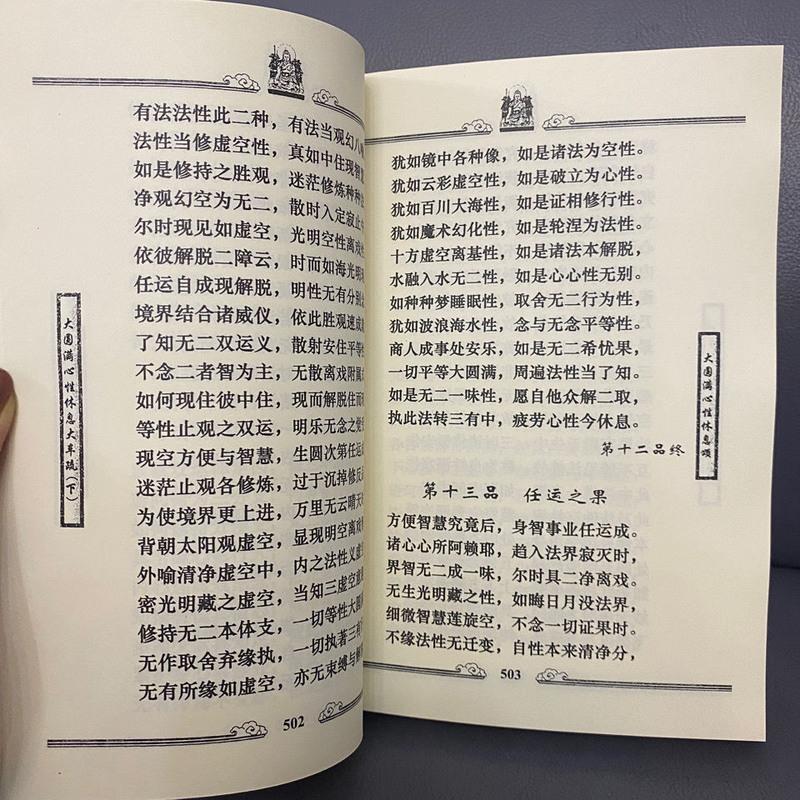 新版 《大圆满心性休息上下册》带密法 索达吉堪布实拍 所见所得高清大图