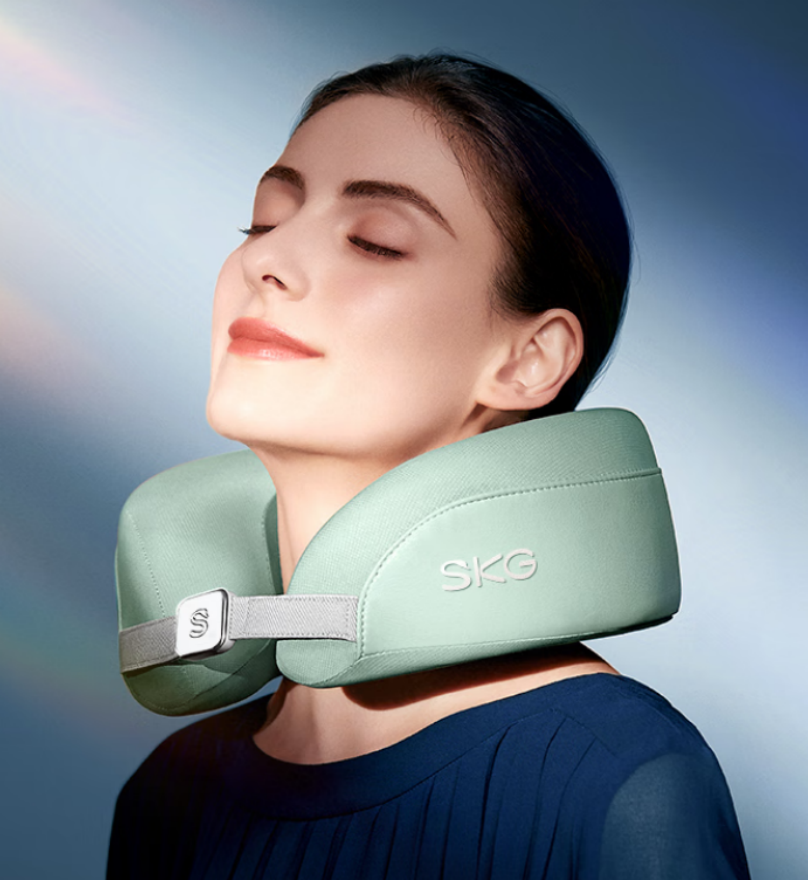 SKG 颈椎按摩器 N5天青色
