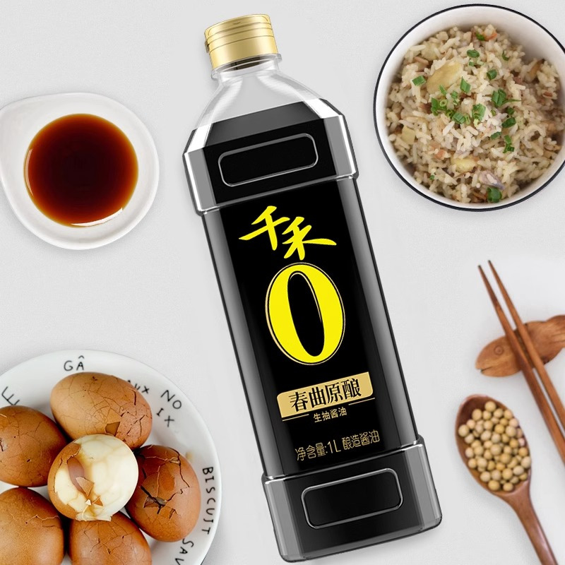 千禾春曲原酿1L一级酱油生抽酿造酱油纯粮食酿造家用无碘