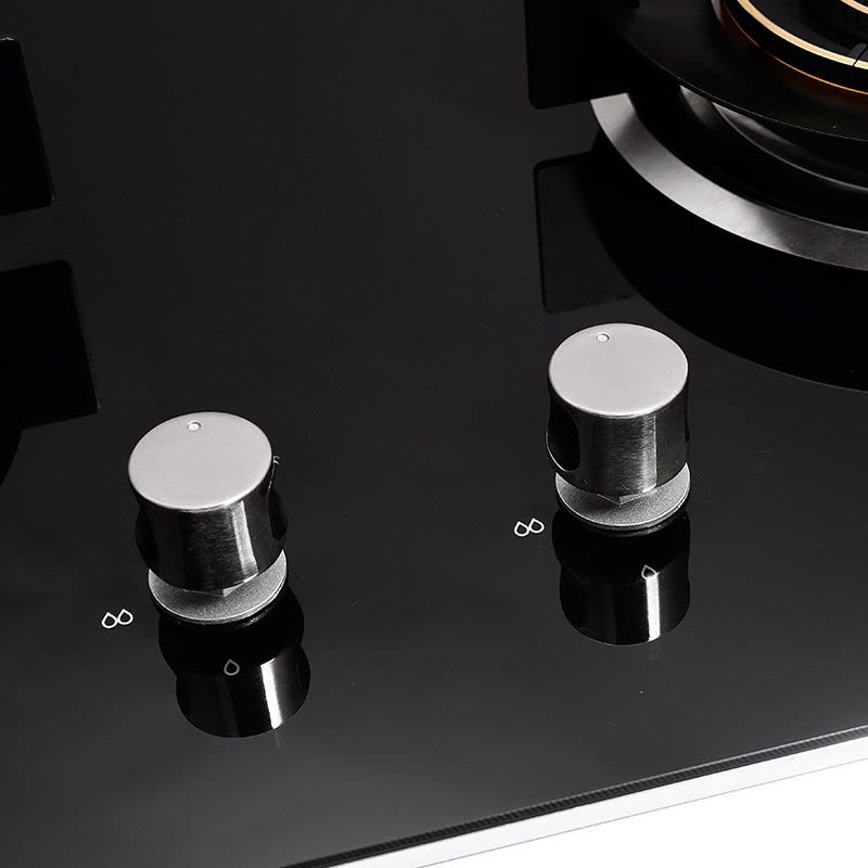 奇田(Qitian) JZT-D6 猛火燃气灶 钢化玻璃 台式嵌入式两用燃气灶 家用燃气灶 煤气炉 双炉 天然气图片