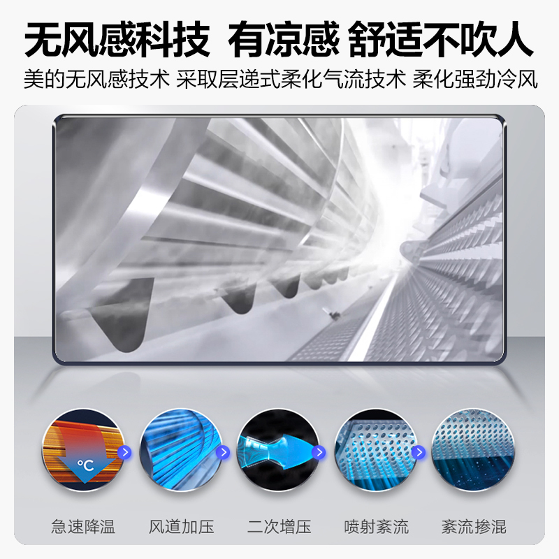 美的(Midea) 空调 舒适星 新一级 大2匹 智能家电 变频冷暖 客厅立式空调柜机 无风感 MWA