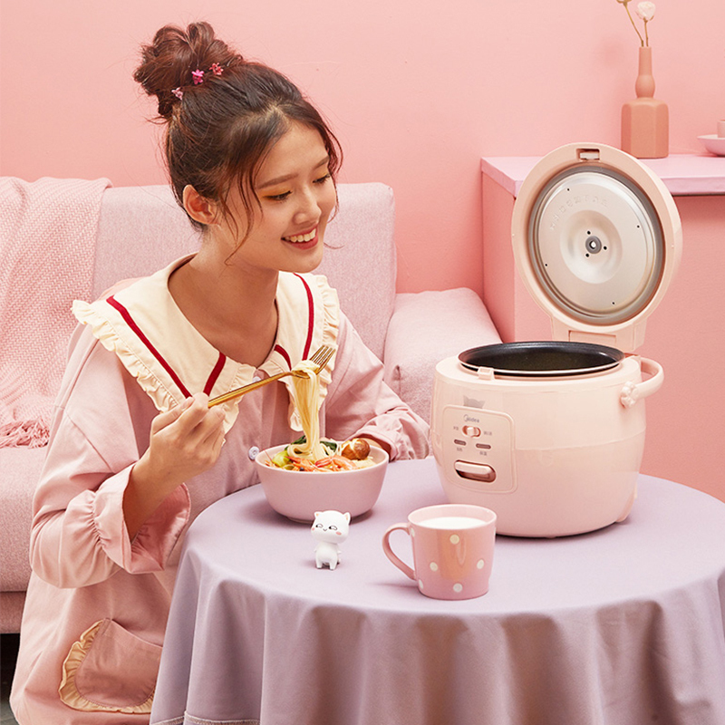 美的电饭煲锅家用2L迷你小型1-3人智能多功能机械电饭锅正品 [小白煲]
