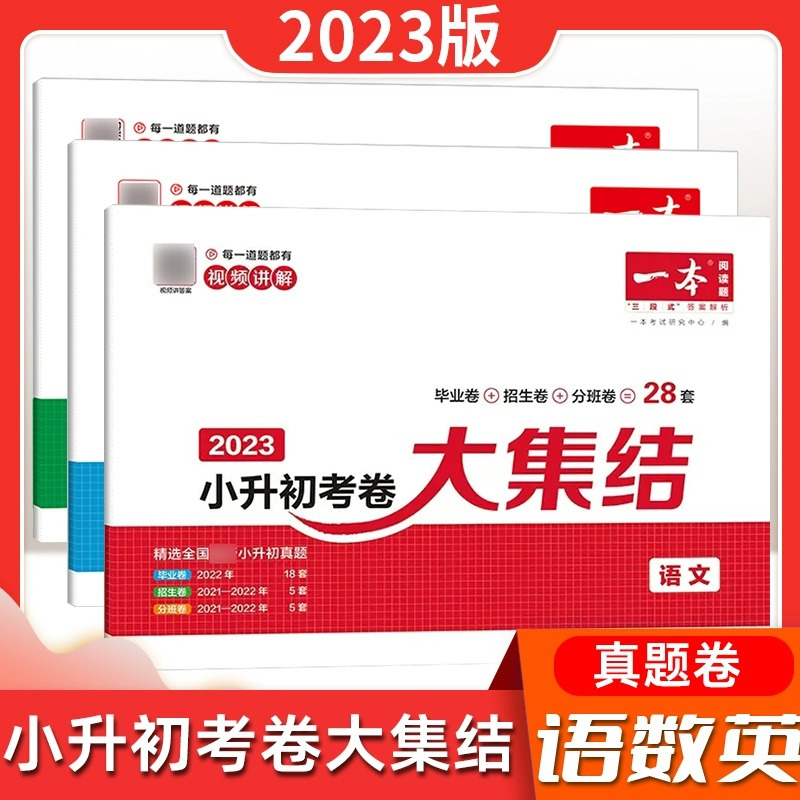 语文 小学升初中 [正版]23版名校冲刺方案语文数学英语六年级下册必刷题小升初知识大盘点小学毕业升学考试总复习资料