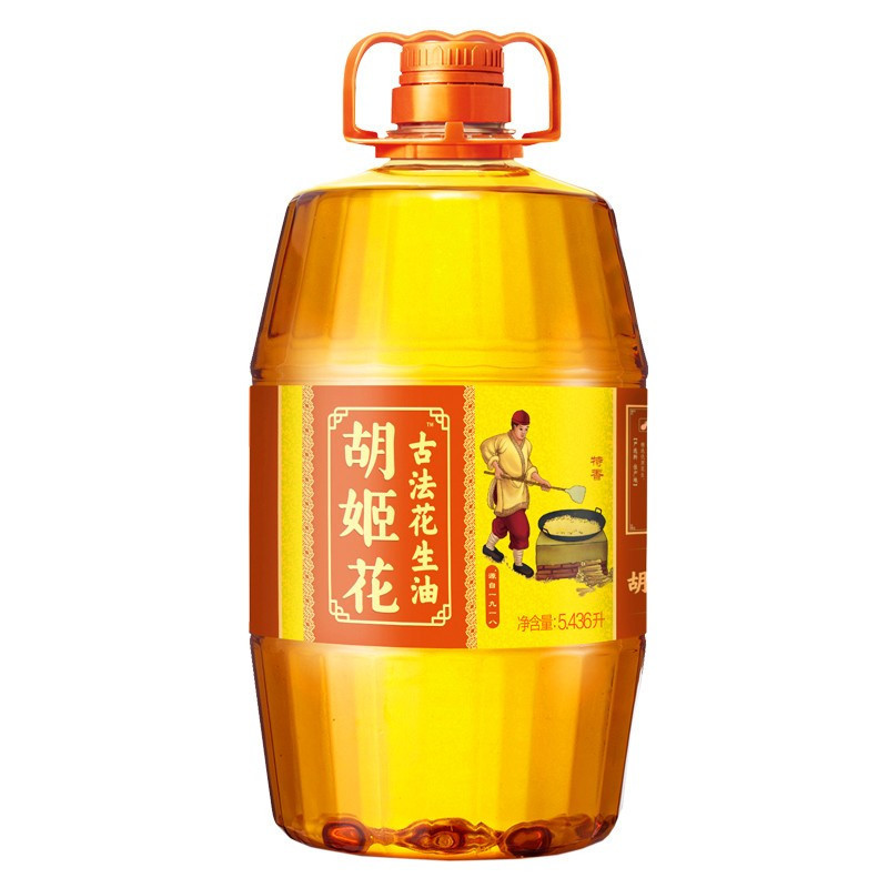 胡姬花 古法花生油 5.436L×4瓶/箱单箱价格