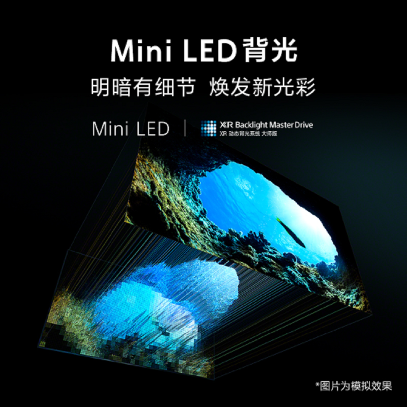 索尼(SONY)XR-65X95EK 65英寸 MiniLED 4K120Hz 智能摄像头液晶电视旗舰