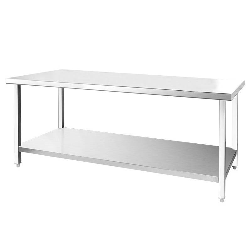 不锈钢橱柜无门工作台 1800*800*800mm