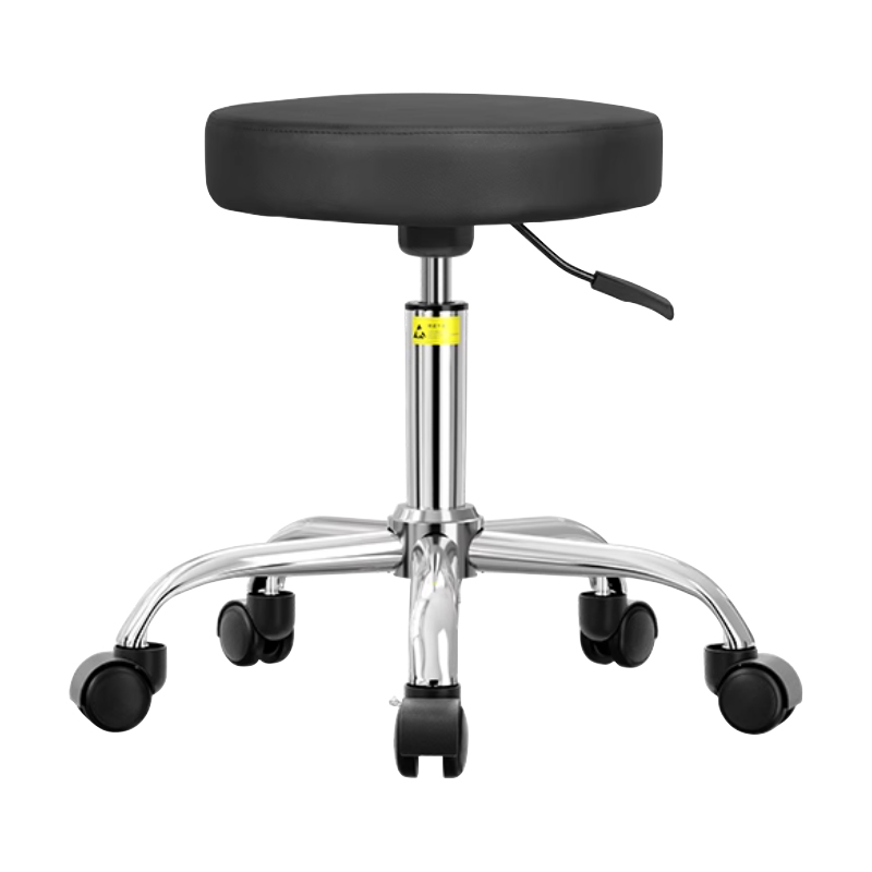 臻远ZY-7964实验室凳子旋转升降凳PU皮 45-60cm五爪轮子款