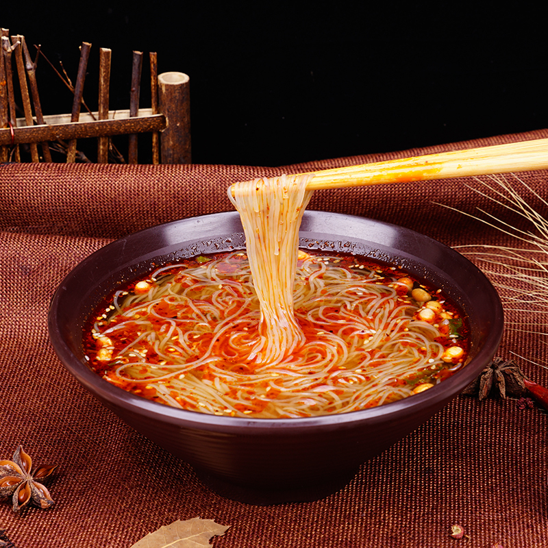 白家重庆酸辣粉碗装85g白家陈记方便粉丝方便速食食品户外野营食品