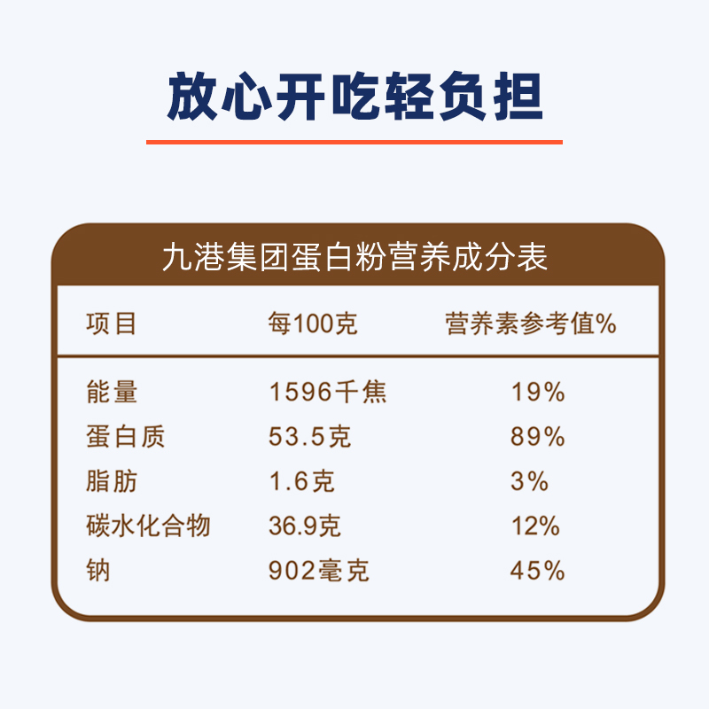 九港集团 高蛋白低脂白芸豆蛋白粉固体饮料 300g/罐