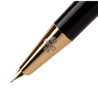 英雄(HERO)钢笔 285 黑铬高级铱金笔(暗尖)0.5mm 1支 学生商务办公墨水笔
