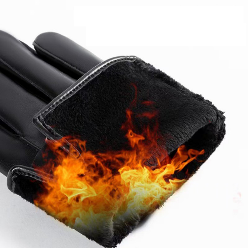 山之只 女式防寒皮手套 XL 双高清大图