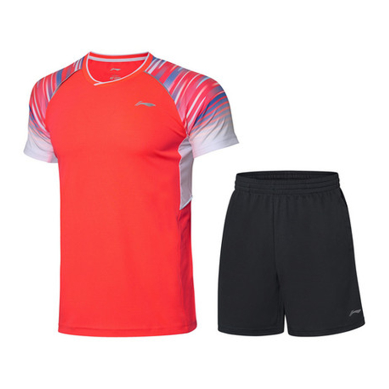 HORSENEW LI-NING 羽毛球乒乓球系列男子速干凉爽比赛套装