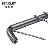 DM史丹利stanley长 L型中孔花形扳手 梅花内六角扳手中空梅花螺丝刀 TT40 94-140-23