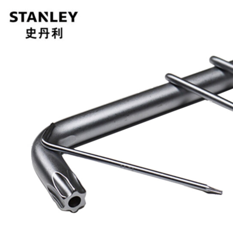 DM史丹利stanley长 L型中孔花形扳手 梅花内六角扳手中空梅花螺丝刀 TT40 94-140-23