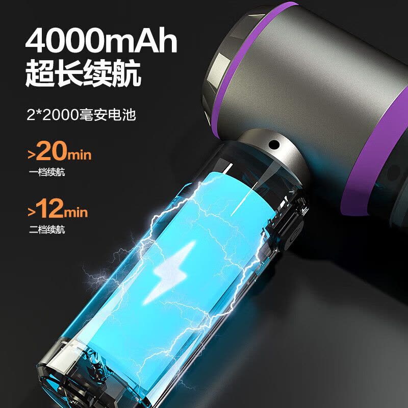 得力(deli)DL881014手持枪式无刷吸尘器(11000PA)无线(银)(台)图片