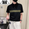 希杰狮王夏季冰丝短袖POLO衫男潮牌痞帅翻领T恤2023新款男士休闲半袖体恤