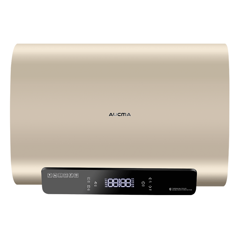 澳柯玛(aucma)电热水器fcd-b206d家用扁桶纤薄机身30cm电热水器 双胆