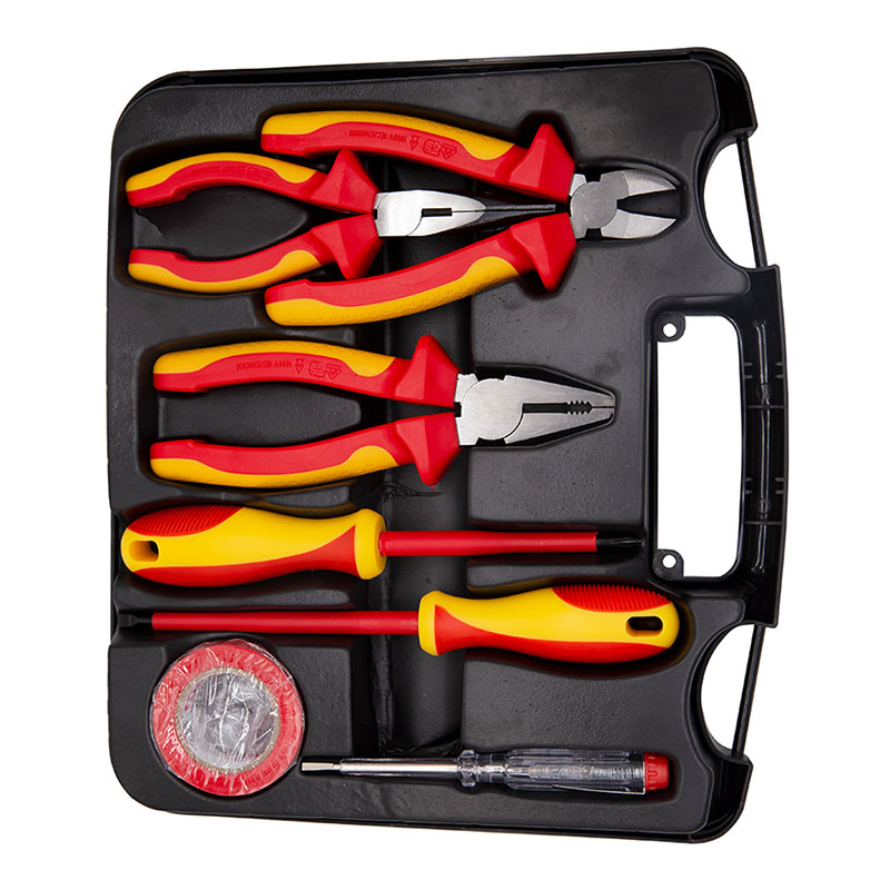 维度(WEDO)IN544C-7 VDE绝缘组套工具 7件套 带工具箱 绝缘耐压1000V高清大图
