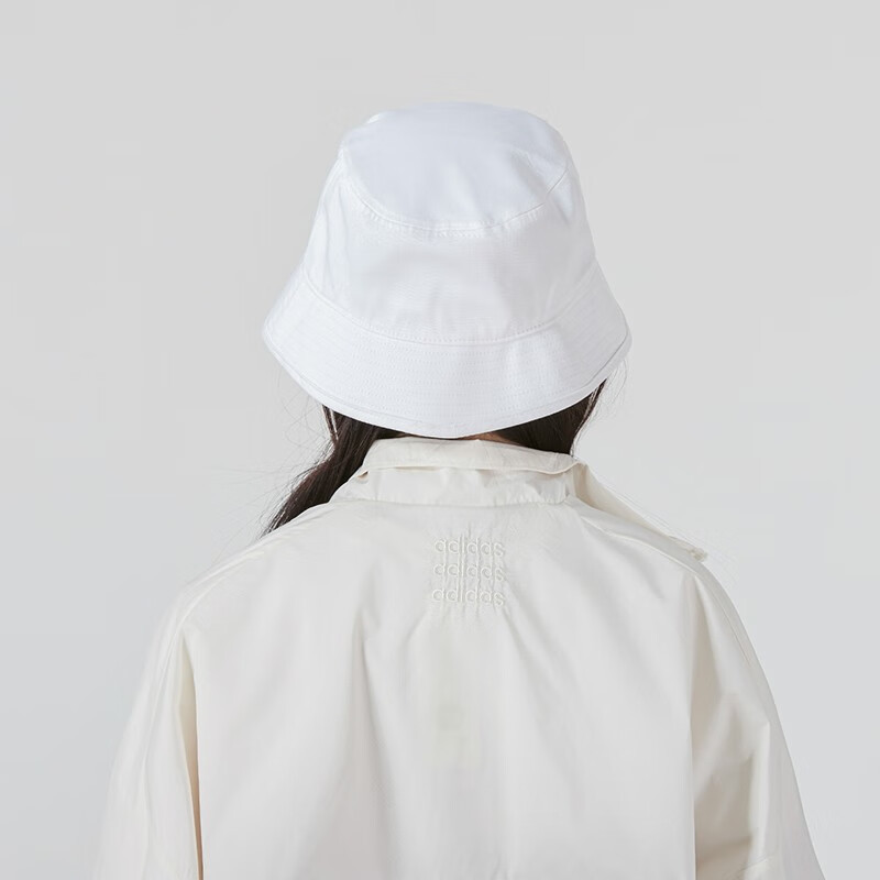 阿迪达斯 (adidas)男帽女帽2023夏季新款运动帽户外出行遮阳帽时尚渔夫帽情侣休闲帽 H36811