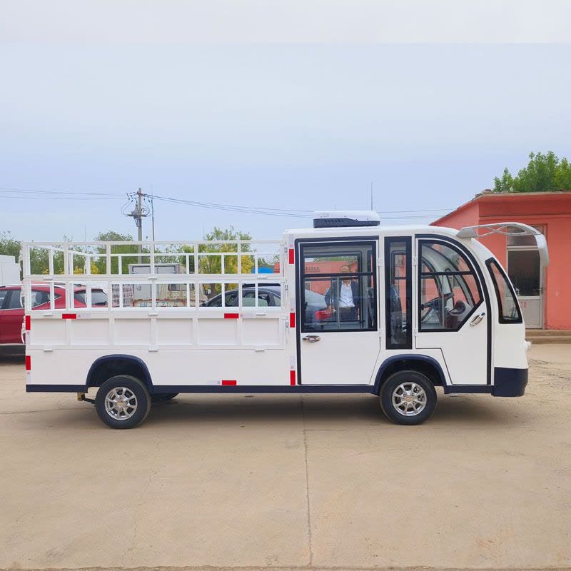 婉晨巡逻车皮卡2座观光车带斗厢货车升降翻斗搬运拉货转运车图片