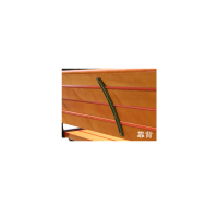 臻远进口防腐木户外长椅子 有靠背1.8米(加强款)