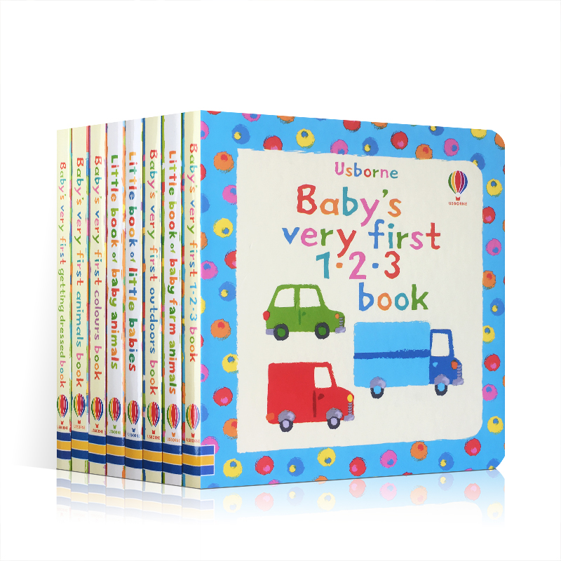 [正版]英文原版绘本 宝宝的图书馆8册盒装Usborne Baby’s Very First Library anima高清大图