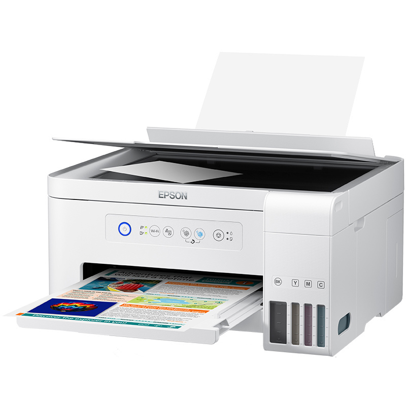爱普生(EPSON)L4156/4158/4151/4153 喷墨打印机 白色墨仓式 彩色无线多功能一体机 商用办公家用学生作业打印机(打印 复印 扫描 wifi)套一