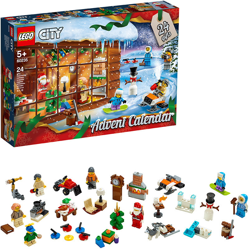 LEGO 乐高 2019乐高®城市组圣诞倒数日历City城市系列 60235 积木玩具