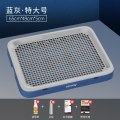 狗厕所小型犬大号大型宠物狗狗用品尿盆尿盘便盆砂盆便便器防踩屎 默认尺寸 特大号-蓝色-无墙-标配