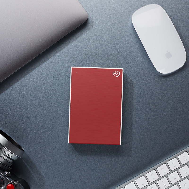 希捷(Seagate)4TB USB3.0移动硬盘 新睿品4T 2.5英寸 (海量存储 自动备份 金属拉丝) 挚爱红
