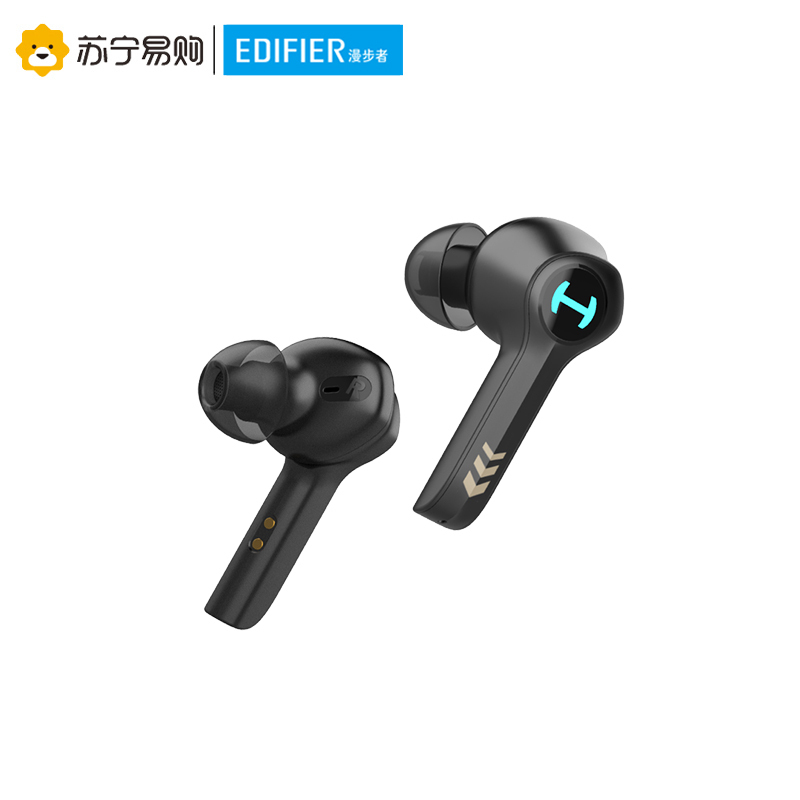 Edifier/漫步者 HECATE GM4真无线蓝牙耳机双耳入耳式降噪音乐游戏运动电竞超长续航待机安卓苹果通用 黑金色
