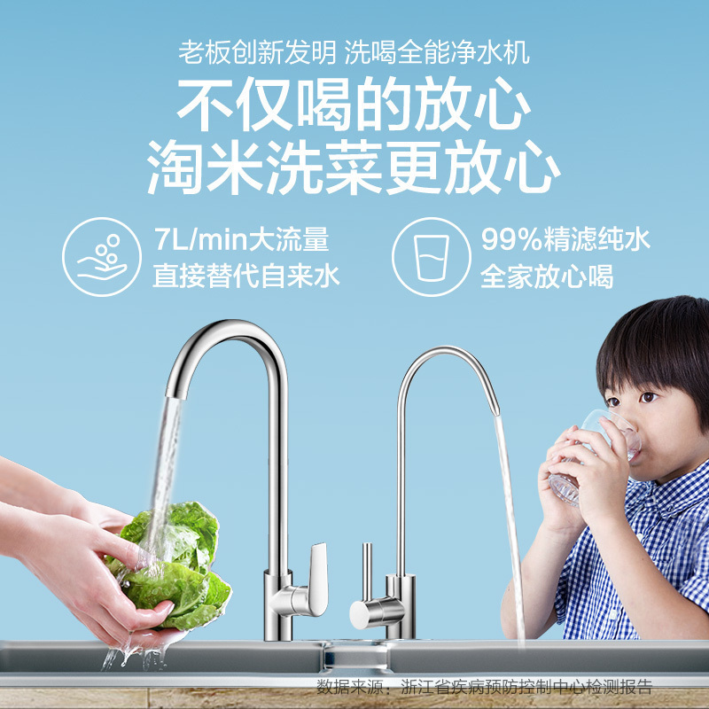 老板(Robam)净热套装J330+GX03 净水器直饮(无货,拍下免费升级为全新小白盒净热套装)