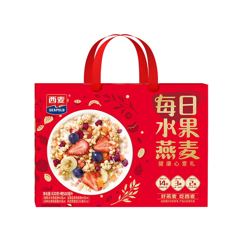西麦 每日水果燕麦630(45g*14)+500ml(250ml*2)