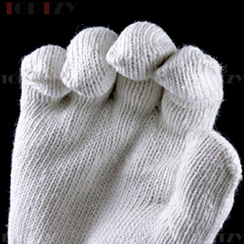 toptzy TZ5071821 劳保手套棉线手套耐磨手套 F款12双黑色高清大图