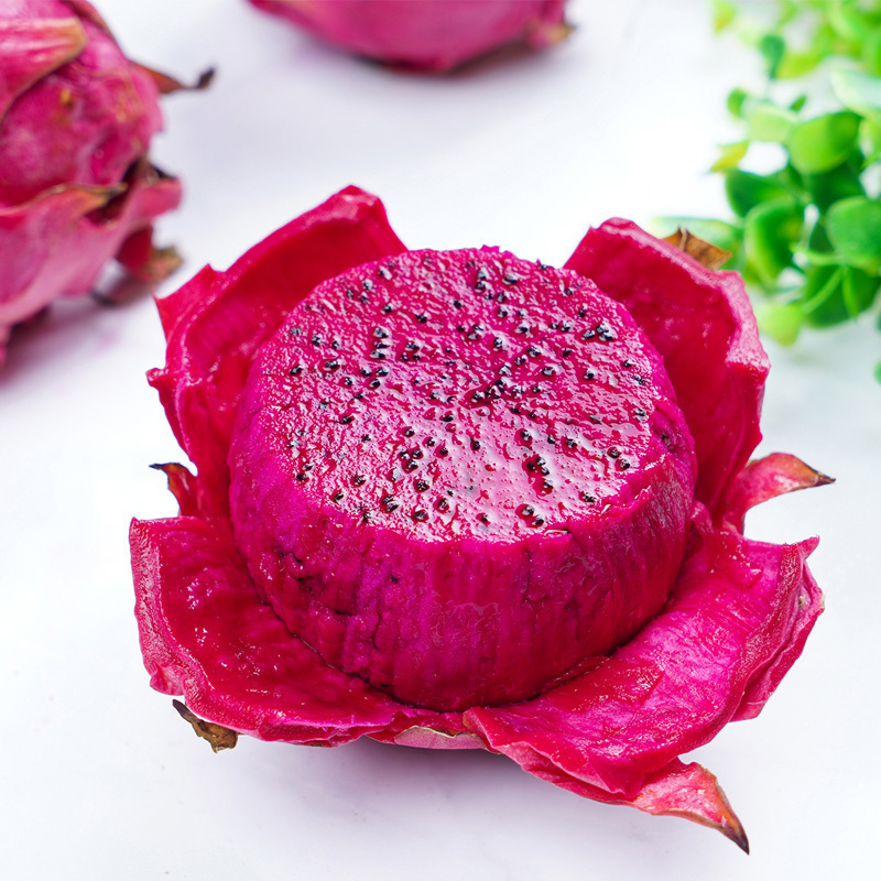 [苏鲜生]越南红心火龙果 净重2.8斤 单果500g左右 箱装 热带水果 当季新鲜水果高清大图