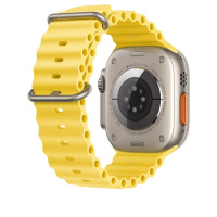 适用苹果手表表带apple watch8/7海洋硅胶运动表带s6/5/4/3/2/se