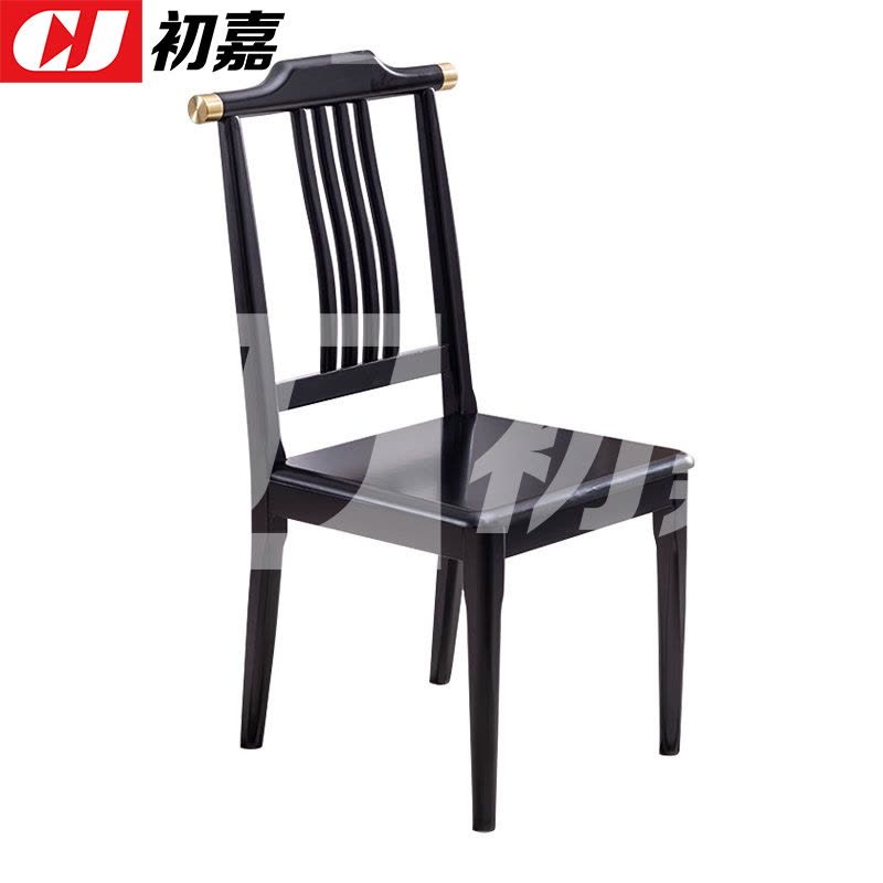 初嘉(CJ)实木餐椅餐凳靠背椅子图片