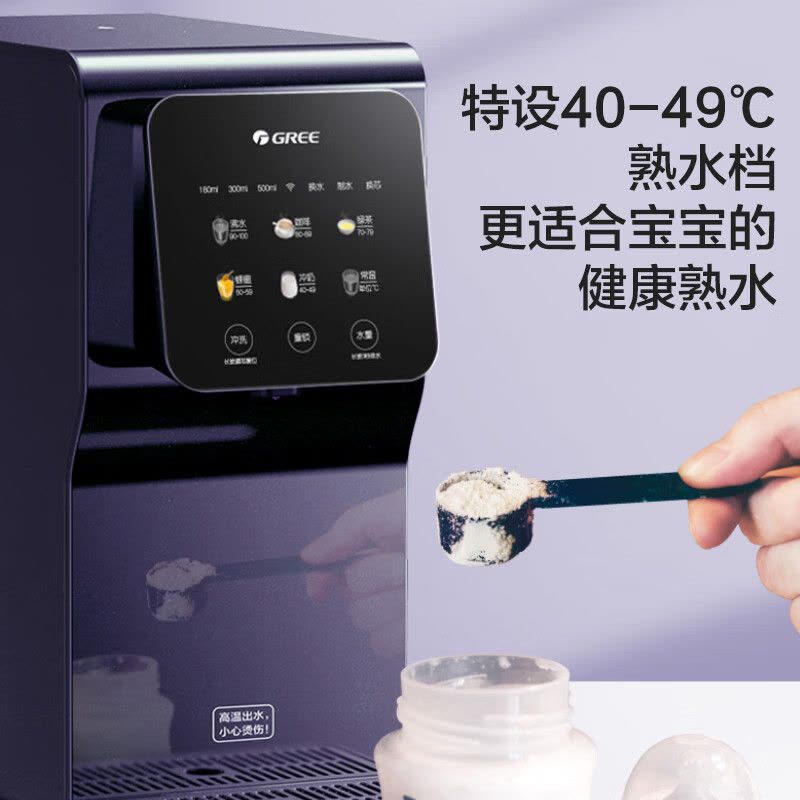 格力(GREE)净水器家用 台式净饮一体机 净水加热二合一 台式免安装净水机 反渗透饮水机 RJY-T16-1X611B图片