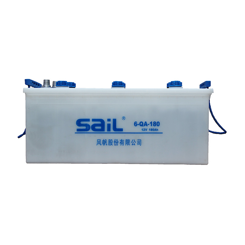 风帆(sail) 蓄电池 6-QA-180a 少维护加液汽车电瓶(不含电解液)12V180AH适用工程机械/拖拉机高清大图