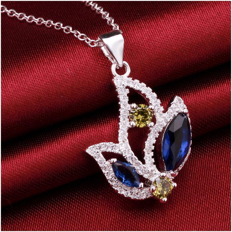N558 Women Silver Necklace 镀925纯银女项链日韩版锁骨链潮人送女朋友七夕情人节礼物